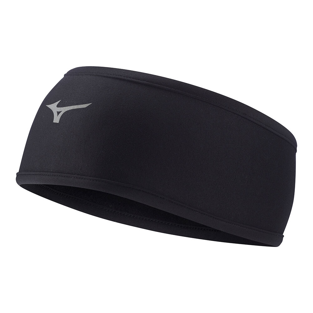 Mens Mizuno Warmalite Running Headband Black Philippines (UWJSTN294)